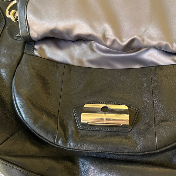 Coach Kristin Purse, Black Leather - Picture 5 of 10